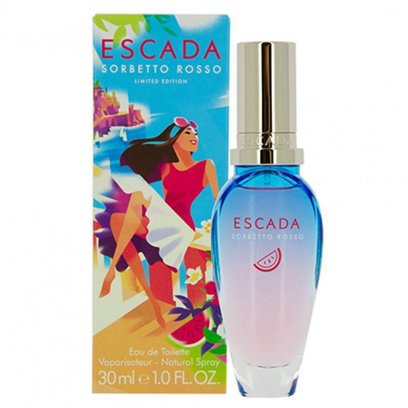 Escada rosso. Туалетная вода Escada Sorbetto Rosso. Escada Sorbetto Rosso EDT (W) 100ml. Escada Sorbetto Rosso женский. Эскада духи Арбуз.