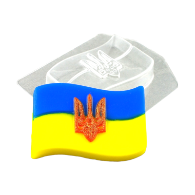 Форма для мила Прапор України з Гербом