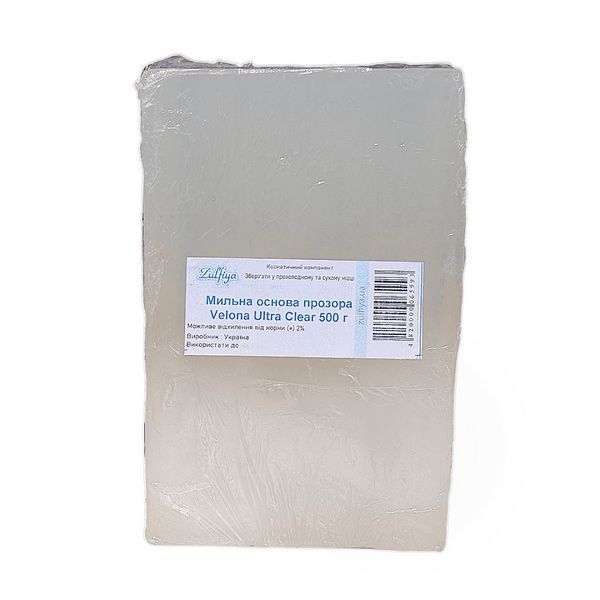 Мыльная основа прозрачная Velona Ultra Clear 500 г 07928 фото