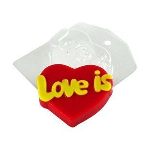 Форма для мыла Сердечко Love is 07536 фото